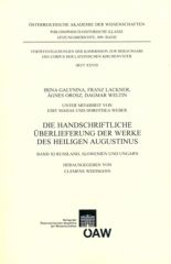 Cover: die handschriftlichen Überlieferungen der Handschriften des Heiligen Augustinus